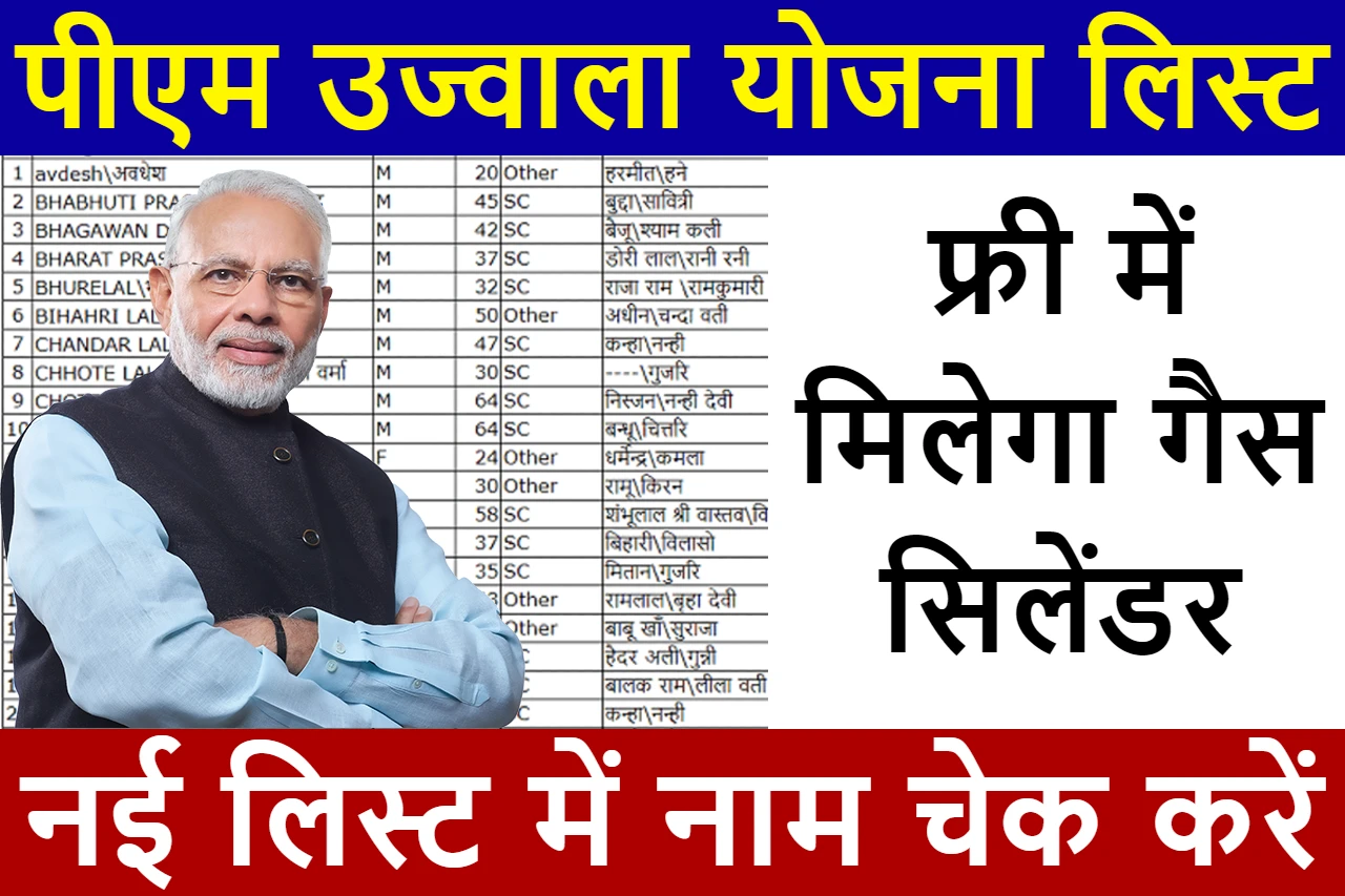 PM Ujjwala Yojana Beneficiary List